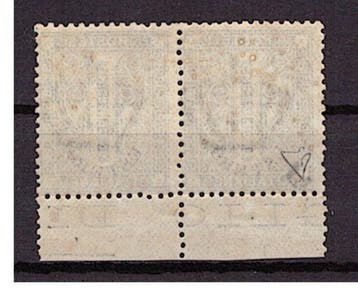 Koninkrijk Italië 1874 - Levante 1 cent overdruk buitenland, Postzegels en Munten, Gestempeld