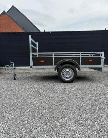Nieuwe Ongeremde bakwagen enkelasser 225cm/131cm, Ophalen, Nieuw