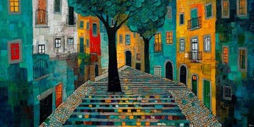 Felix van Horst - Vibrant Pathways (XXL), Antiek en Kunst