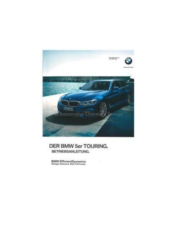 2017 BMW 5 SERIE TOURING INSTRUCTIEBOEKJE DUITS, Ophalen of Verzenden