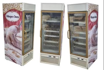 Vriesvitrine glazen deur LED professioneel