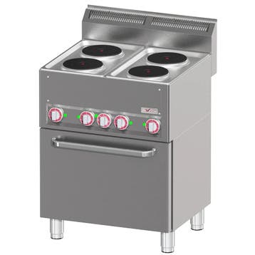 Fornuis + Heteluchtoven | COOKING LINE 600 | Elektrisch | 4, Verzenden, Nieuw in verpakking
