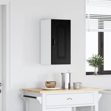 vidaXL Vaatwasserpaneel Kalmar Zwart Eiken 30 x 31 x 60 cm, Verzenden, Nieuw
