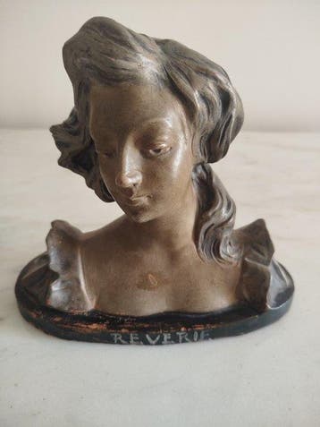 Buste, Reverie - 19 cm - Faïence, Antiek en Kunst