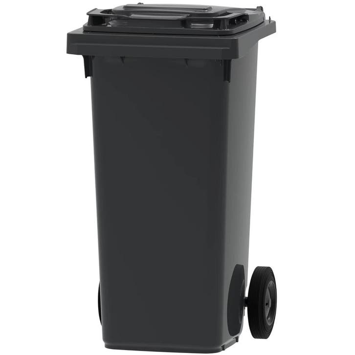 Rolcontainer | Kunststof | Grijs | 120L | Klapdeksel |, Zakelijke goederen, Horeca | Keukenapparatuur, Nieuw in verpakking, Verzenden