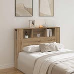 vidaXL Hoofdbordkast Artisan Eiken 140x18,5x102,5 cm Bewerkt, Verzenden