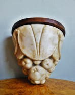 Antieke albasten console - Decoratie van gesculpteerde, Antiek en Kunst