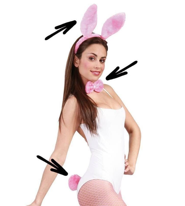 Playboy Bunny Set Roze, Hobby en Vrije tijd, Feestartikelen, Nieuw, Verzenden