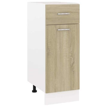 vidaXL Onderkast met lade Lyon 30x46x81,5 cm bewerkt hout, Verzenden