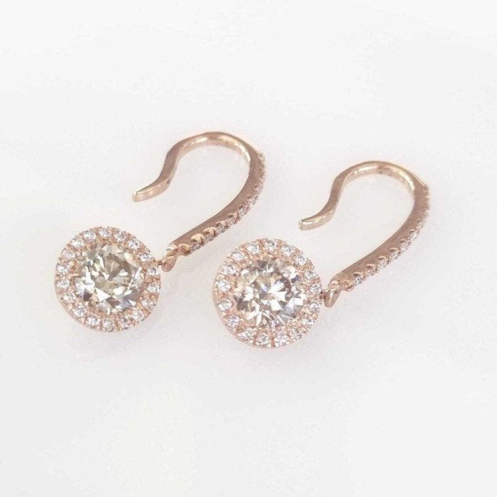 Boucles doreilles goutte deau - 14 carats Or rose -, Bijoux, Sacs & Beauté, Bijoux anciens