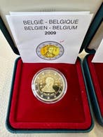 België. 2 Euro 2009/2010 Louis Braille + Presidence (2, Postzegels en Munten