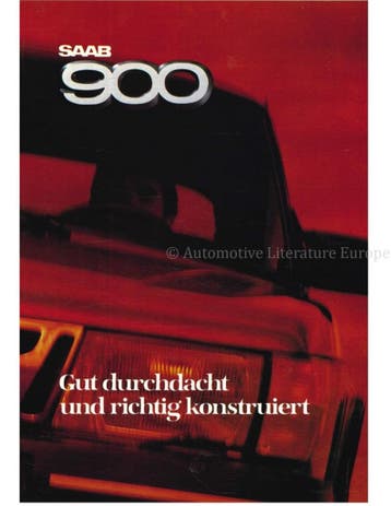 1986 SAAB 900 BROCHURE DUITS