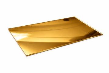 Donkergoudkleurige spiegel acrylplaat voor (laser)snijden e, Verzenden, Nieuw
