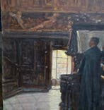 Domenico Battaglia (1842-1909) - Interno di chiesa