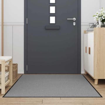 vidaXL Deurmat 115x200 cm grijs, Verzenden, Nieuw