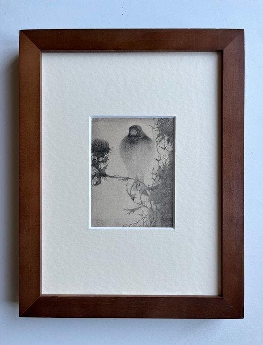Jan Mankes (1889-1920) - Puttertje op tak, Antiek en Kunst, Antiek | Overige Antiek