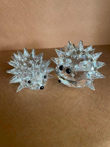 Swarovski - Figurine - Set - Egels (2) - Cristal, Antiquités & Art