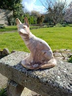 Moulin des Loups dOrchies - Sculpture, Chien berger assis -