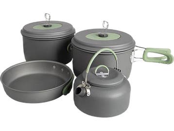 Bo-Camp Explorer - Pannenset - 4-Delig - Hard anodized -, Verzenden, Zo goed als nieuw
