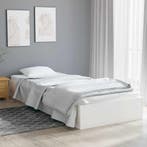 vidaXL Bedframe massief hout wit 75x190 cm, Verzenden, Nieuw