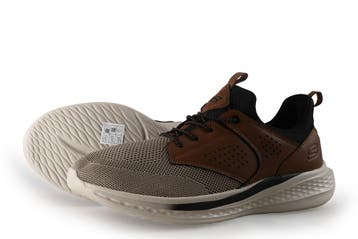 Skechers Instappers in maat 42 Bruin, Kleding | Heren, Schoenen, Bruin, Verzenden, Overige typen, Zo goed als nieuw