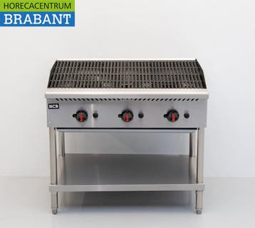 HCB RVS Lavagrill Chargrill 3 branders Propaangas 30,75 kW, Zakelijke goederen, Ophalen of Verzenden, Nieuw in verpakking