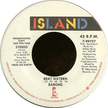 The Earons - Beat Sixteen, Verzenden