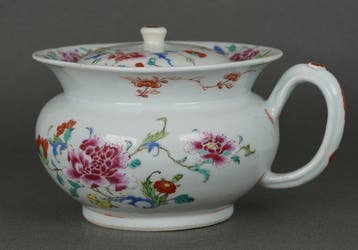 Yongzheng (1722-1735) - Theepot - Grote pioenen, chrysanten