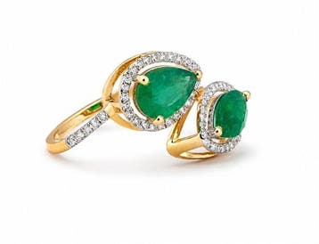Zonder minimumprijs - Ring - 14 karaat Geel goud - 2.25ct., Nieuw