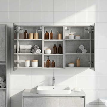 vidaXL Badkamerkast set 3 pcs 110 x 10,5 x 60,5 cm Bewerkt, Verzenden
