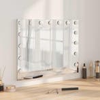 vidaXL LED Vanity Spiegel Wit 58 x 10 x 47 cm Glas en Staal, Handtassen en Accessoires, Uiterlijk | Cosmetica en Make-up, Verzenden