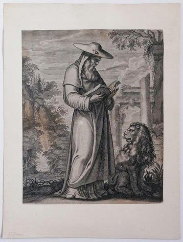 Cornelius I Galle (1576-1650) - Hiëronymus van Stridon (ca., Antiek en Kunst, Antiek | Overige Antiek