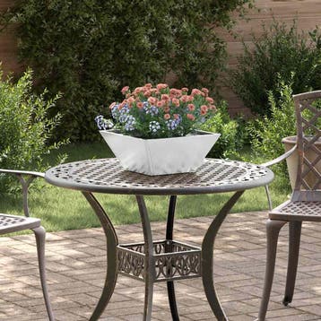 vidaXL Plantenbak 5 st zilver 35 x 35 x 15 cm Gegalvaniseerd, Verzenden