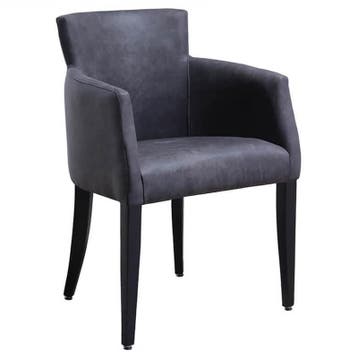 Stoel | OMEGA | Microvezel/Hout | Anthracite | Wengé Poten, Verzenden