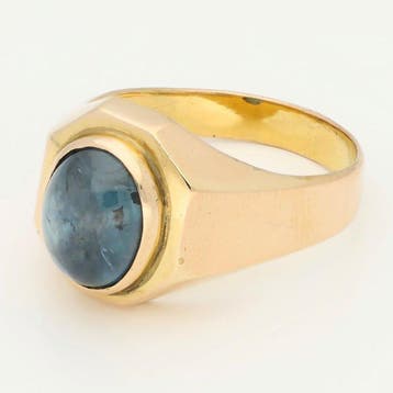 Ring - 18 karaat Roségoud - Saffier, Nieuw