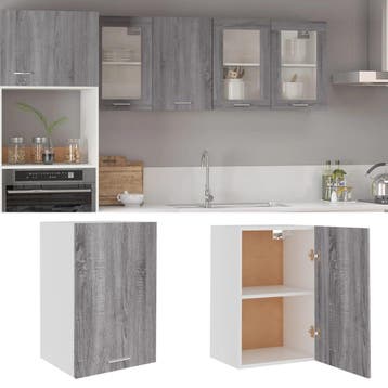 vidaXL Bovenkast Lyon 39,5x31x60 cm grijs sonoma, Verzenden, Nieuw