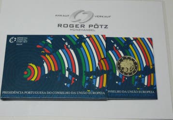 Portugal 2 Euro 2007 Ratspraesidentschaft polierte Platte..., Verzenden, België