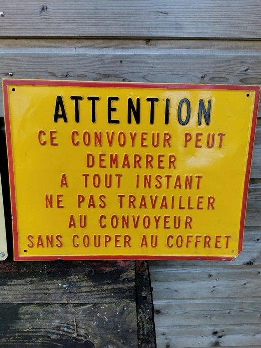 Reclamebord - Reclamebord (2) - Aluminium, Antiek en Kunst, Antiek | Wandborden en Tegels