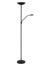 ZENITH Leeslamp LED Dimbaar 20W+4W 3000K IP20 - Zwart, Verzenden