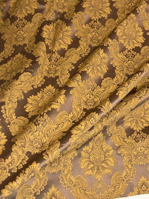 Meubelstof - 2.8 m - 2.8 m - Damaststof - goudkleurig, Antiek en Kunst, Antiek | Tapijten, Tafelkleden en Textiel