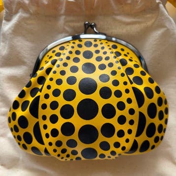 Pumpkin Purse (Geel / Zwart) - Leer - Originele Etui & Doos
