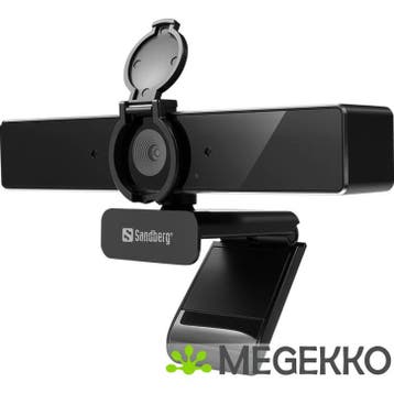 Sandberg 134-45 webcam 8 MP 3840 x 2160 Pixels USB Zwart, Verzenden, Nieuw