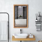 2dekans | Rustieke Houten Spiegel Decoratieve Wandspiegel, Huis en Inrichting, Ophalen of Verzenden, Nieuw