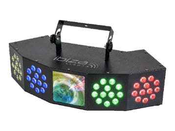 Ibiza Light COMBI-FX4 3-in-1 Lichteffect Wash, Moonflower En
