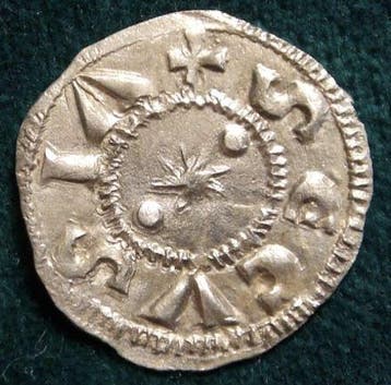 . Susa Umberto II (1080 - 1103). Denaro Secusino Stella a 8