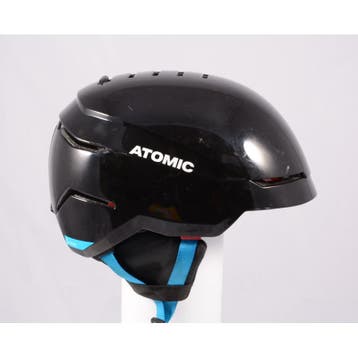 59 60 61 62 63 skihelm/snowboardhelm ATOMIC SAVOR, BLACK/blu, Sport en Fitness, Verzenden, Gebruikt, Atomic