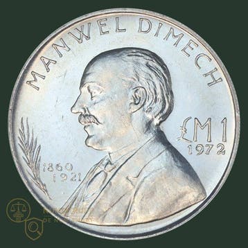 Malta. 1 & 2 Pounds (Lira) 1972 KWALITEIT (Zonder
