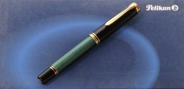 Pelikan - souveran M800 Green/Black Stripes - Stylo à plume