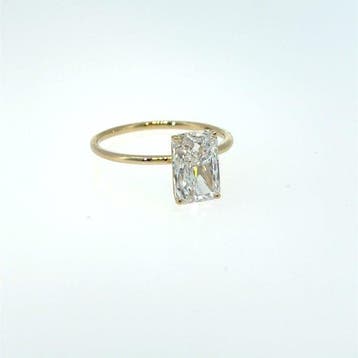 Zonder minimumprijs - Ring - 14 karaat Geel goud - 2.05ct., Handtassen en Accessoires, Ringen, Nieuw