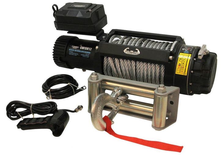 Elektrische lier 12V 6804kg, Bricolage & Construction, Outillage | Soudeuses, Enlèvement ou Envoi